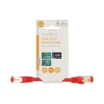 Nedis CAT6 Verkkokaapeli | RJ45 uros | RJ45 uros | S/FTP | 0.15 m | Pyöreä | LSZH | Punainen | Label Nedis CAT6 Verkkokaapeli | RJ45 uros | RJ45 uros | S/FTP | 0.15 m | Pyöreä | LSZH | Punainen | Label