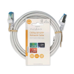 Nedis CAT6a verkkokaapeli | S/FTP | RJ45 uros | RJ45 uros | 2.00 m | Snagless | Pyöreä | LSZH | Valkoinen | Label