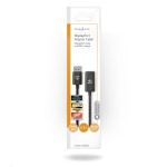 Nedis DisplayPort-sovitin | DisplayPort uros | HDMI™ Ulostulo | 8K@30Hz | Niklattu | Suora | 0.20 m | Pyöreä | TPE | PVC | Musta | Kirjekuori