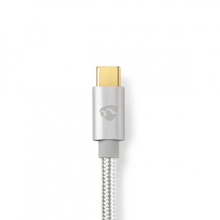 Nedis Lightning Kaapeli | USB 2.0 | USB-C™ Uros | Apple Lightning 8-Pin | 480 Mbps | Kullattu | 2.00 m | Pyöreä | Nailon / Punottu | Alumiini | Laatikko kannella ja ikkunalla