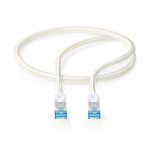 Nedis CAT6a verkkokaapeli | S/FTP | RJ45 uros | RJ45 uros | 1.00 m | Snagless | Pyöreä | Punottu / PVC | Hopea | Laatikko kannella ja ikkunalla Nedis CAT6a verkkokaapeli | S/FTP | RJ45 uros | RJ45 uros | 1.00 m | Snagless | Pyöreä | Punottu / PVC | Hopea | Laatikko kannella ja ikkunalla