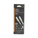 Nedis CAT6a verkkokaapeli | S/FTP | RJ45 uros | RJ45 uros | 1.00 m | Snagless | Pyöreä | Punottu / PVC | Hopea | Laatikko kannella ja ikkunalla Nedis CAT6a verkkokaapeli | S/FTP | RJ45 uros | RJ45 uros | 1.00 m | Snagless | Pyöreä | Punottu / PVC | Hopea | Laatikko kannella ja ikkunalla