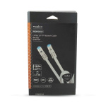 Nedis CAT6a verkkokaapeli | S/FTP | RJ45 uros | RJ45 uros | 2.00 m | Snagless | Pyöreä | Punottu / PVC | Hopea | Laatikko kannella ja ikkunalla