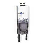 Nedis Balansoimaton Audiojohto | XLR 3-Pin uros | RCA Uros | Niklattu | 1.50 m | Pyöreä | PVC | Tummanharmaa | Pahvikotelo Nedis Balansoimaton Audiojohto | XLR 3-Pin uros | RCA Uros | Niklattu | 1.50 m | Pyöreä | PVC | Tummanharmaa | Pahvikotelo