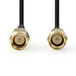 Nedis Antennikaapeli | SMA uros | SMA uros | Kullattu | 50 Ohm | Yksinkertainen suojaus | 5.00 m | Pyöreä | PVC | Musta | Label Nedis Antennikaapeli | SMA uros | SMA uros | Kullattu | 50 Ohm | Yksinkertainen suojaus | 5.00 m | Pyöreä | PVC | Musta | Label