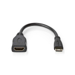 Nedis High Speed HDMI ™ Kaapeli Ethernet | HDMI™ Mini | HDMI™ Ulostulo | 4K@30Hz | 10.2 Gbps | 0.20 m | Pyöreä | PVC | Musta | Laatikko Nedis High Speed HDMI ™ Kaapeli Ethernet | HDMI™ Mini | HDMI™ Ulostulo | 4K@30Hz | 10.2 Gbps | 0.20 m | Pyöreä | PVC | Musta | Laatikko