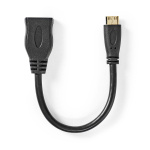 Nedis High Speed HDMI ™ Kaapeli Ethernet | HDMI™ Mini | HDMI™ Ulostulo | 4K@30Hz | 10.2 Gbps | 0.20 m | Pyöreä | PVC | Musta | Laatikko Nedis High Speed HDMI ™ Kaapeli Ethernet | HDMI™ Mini | HDMI™ Ulostulo | 4K@30Hz | 10.2 Gbps | 0.20 m | Pyöreä | PVC | Musta | Laatikko