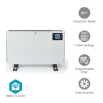 Nedis SmartLife Konvektiolämmitin | 2000 W | 3 Lämpöasetusta | LCD | 5 - 37 °C | Säädettävä termostaatti | Valkoinen Nedis SmartLife Konvektiolämmitin | 2000 W | 3 Lämpöasetusta | LCD | 5 - 37 °C | Säädettävä termostaatti | Valkoinen