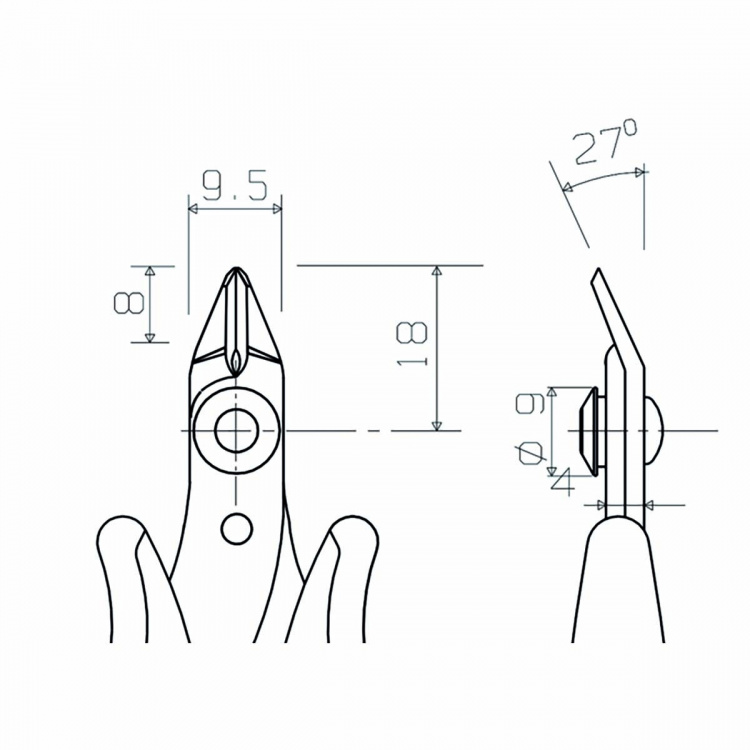 Piergiacomi Leikkauspihdit 118 mm Tarkkuus