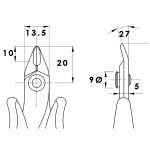 Piergiacomi Leikkauspihdit 128 mm Tarkkuus