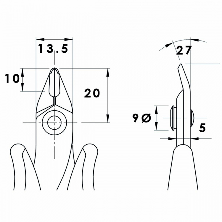Piergiacomi Leikkauspihdit 128 mm Tarkkuus