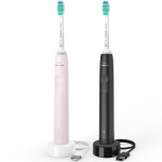 Philips Electric Toothbrush 2x Black/Pink HX3675/15 Philips Electric Toothbrush 2x Black/Pink HX3675/15