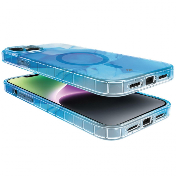 Celly Magshades TPU Cover MagSafe iPhone 15 Blå 