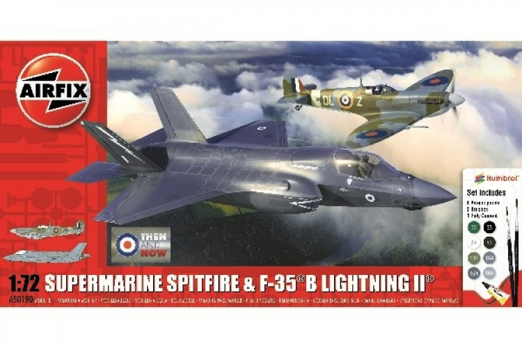AIRFIX \'Then and Now\' Spitfire Mk.Vc & F-35B Lightning II AIRFIX \'Then and Now\' Spitfire Mk.Vc & F-35B Lightning II
