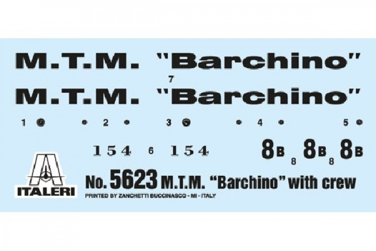 ITALERI 1:35 M.T.M. \'Barchino\' with crew ITALERI 1:35 M.T.M. \'Barchino\' with crew
