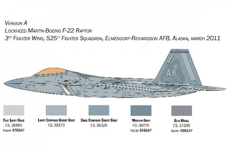 ITALERI 1:48 F22A Raptor ITALERI 1:48 F22A Raptor