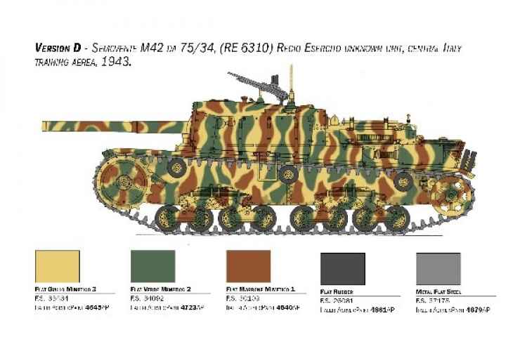 ITALERI 1:35 Semovente M42 da 75/34