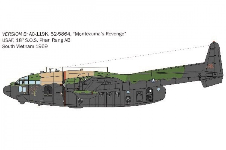 Italeri 1:72 AC-119K Stinger
