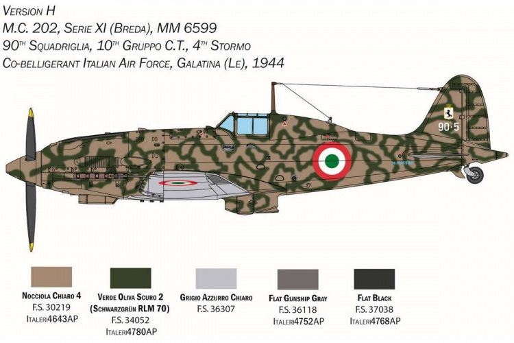 ITALERI 1:32 Macchi M.C. 202 \'Folgore\'