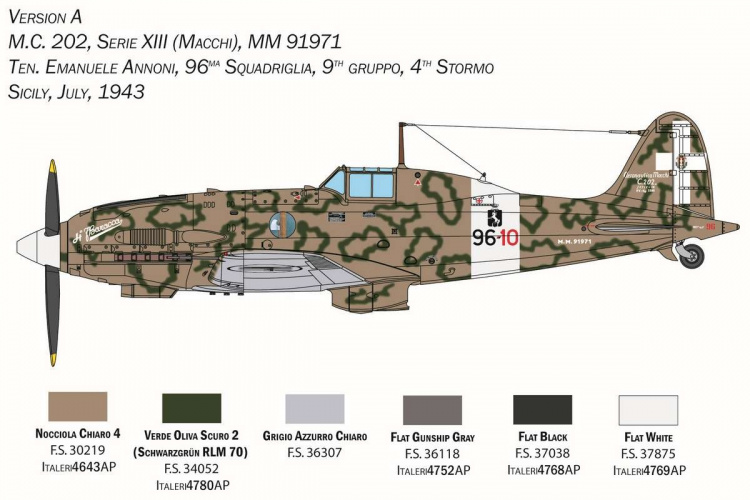 ITALERI 1:32 Macchi M.C. 202 \'Folgore\'