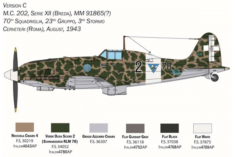ITALERI 1:32 Macchi M.C. 202 \'Folgore\'