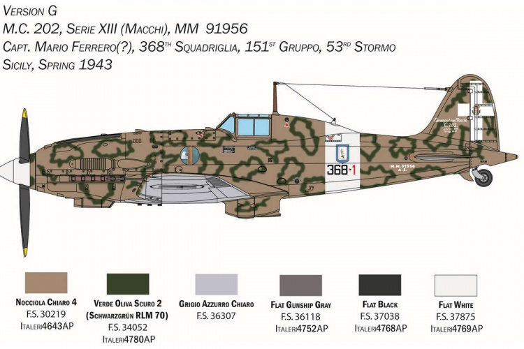 ITALERI 1:32 Macchi M.C. 202 \'Folgore\'