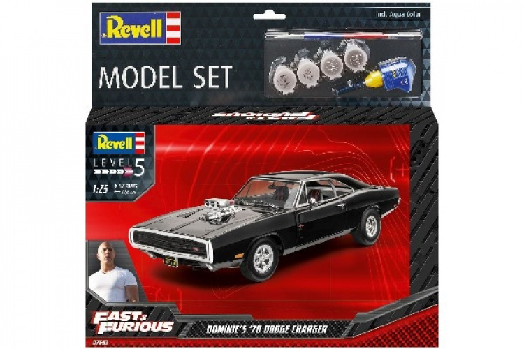 Revell Model Set Fast & Furious - Dominic\'s 1970 Dodge Ch Revell Model Set Fast & Furious - Dominic\'s 1970 Dodge Ch