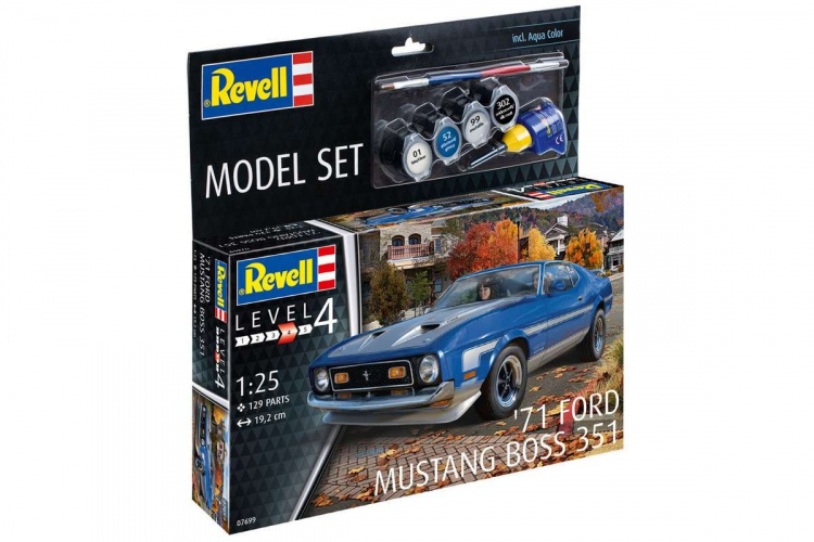Revell Model Set 71 Ford Mustang Boss 351 1:25