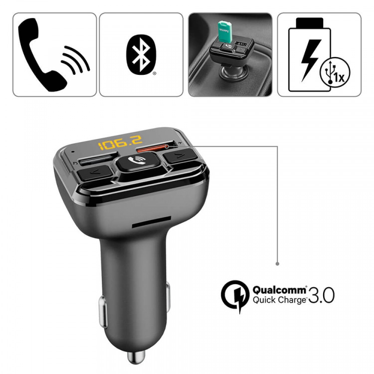 HAMA FM-transmitter Bluetooth Hands-Free