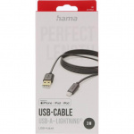 HAMA Charging Cable Lightning Black 3.0m HAMA Charging Cable Lightning Black 3.0m