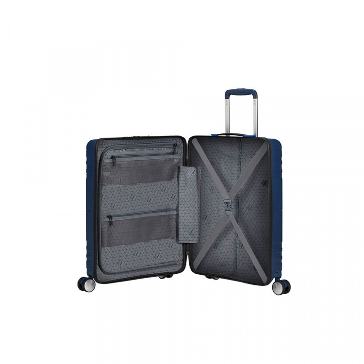 AMERICAN TOURISTER Hello Cabin Spinner 55 Front Pocket Navy AMERICAN TOURISTER Hello Cabin Spinner 55 Front Pocket Navy