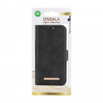 ONSALA Eco Wallet 2 card Recycled MagSerie iPhone 15 Black