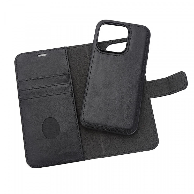 RADICOVER 2in1 Anti Radiation RFID 3 card MagS iPhone 15 Pro Black Leather RADICOVER 2in1 Anti Radiation RFID 3 card MagS iPhone 15 Pro Black Leather