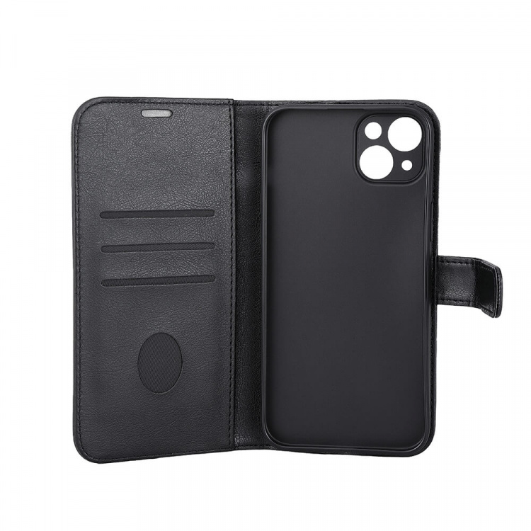 RADICOVER Flipcov Anti Radiation RFID 3 card MagS iPhone 15 Plus Black PU