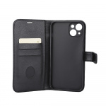 RADICOVER Flipcov Anti Radiation RFID 3 card MagS iPhone 15 Plus Black PU
