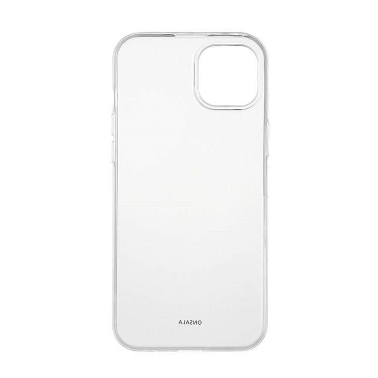 ONSALA Back Recycled Clear Case TPU iPhone 15 Plus Clear ONSALA Back Recycled Clear Case TPU iPhone 15 Plus Clear