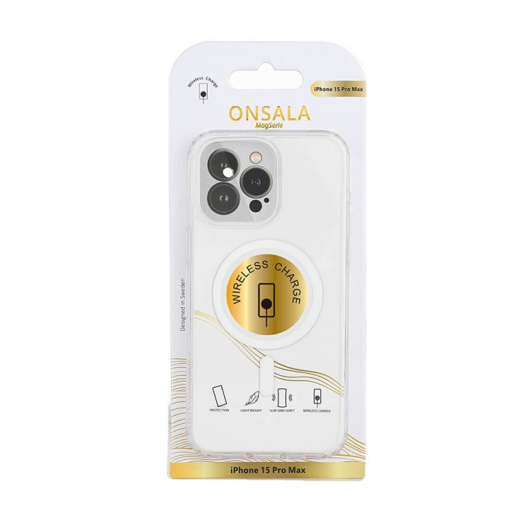 Onsala Back Clear Case MagSerie iPhone 15 Pro Max Clear