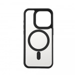 ONSALA Back Bumper Clear Case MagSerie iPhone 15 Pro Clear Case Black Bumper