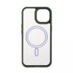 ONSALA Back Bumper Clear Case MagSerie iPhone 15 Clear Case Green Bumper