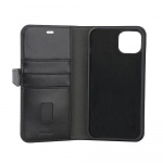Buffalo 2in1 Leather 3 card MagSeries iPhone 15 Plus Black