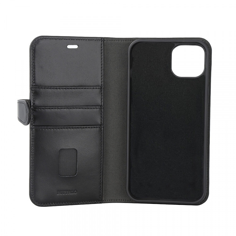 Buffalo 2in1 Leather 3 card MagSeries iPhone 15 Plus Black Buffalo 2in1 Leather 3 card MagSeries iPhone 15 Plus Black