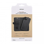Buffalo 2in1 Leather 3 card MagSeries iPhone 15 Plus Black