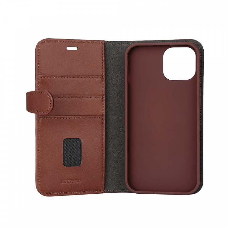 Buffalo 2in1 Leather 3 card MagSeries iPhone 15 Brown Buffalo 2in1 Leather 3 card MagSeries iPhone 15 Brown