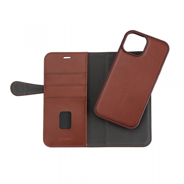 Buffalo 2in1 Leather 3 card MagSeries iPhone 15 Brown Buffalo 2in1 Leather 3 card MagSeries iPhone 15 Brown