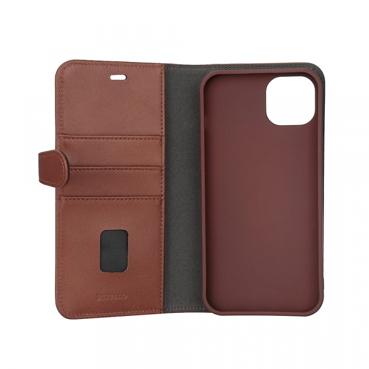 Buffalo 2in1 Leather 3 card MagSeries iPhone 15 Plus Brown Buffalo 2in1 Leather 3 card MagSeries iPhone 15 Plus Brown