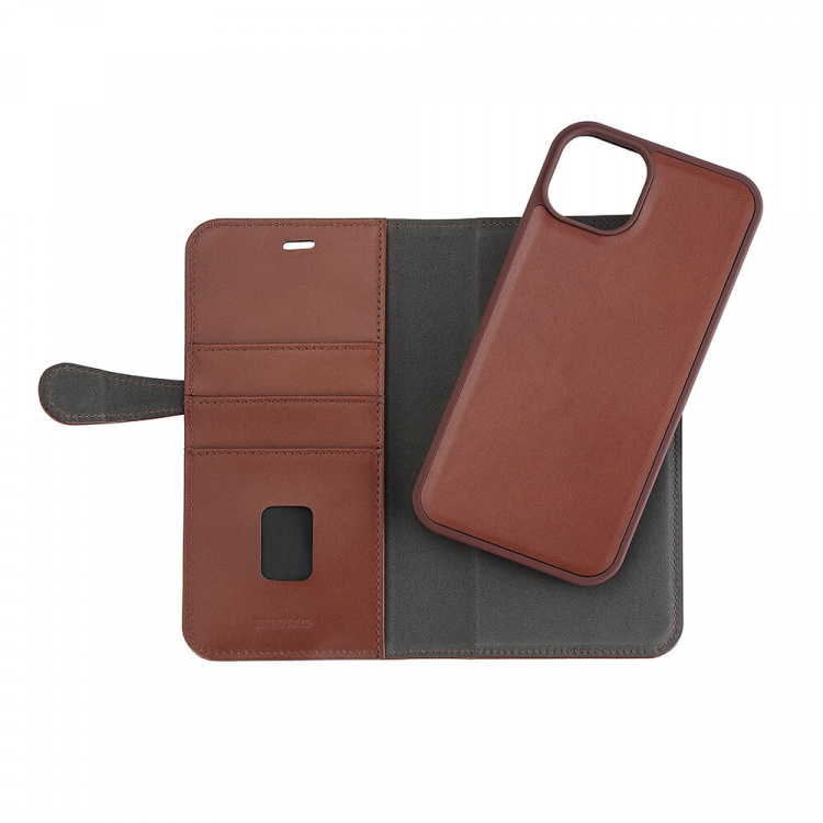 Buffalo 2in1 Leather 3 card MagSeries iPhone 15 Plus Brown Buffalo 2in1 Leather 3 card MagSeries iPhone 15 Plus Brown