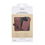 Buffalo 2in1 Leather 3 card MagSeries iPhone 15 Pro Brown
