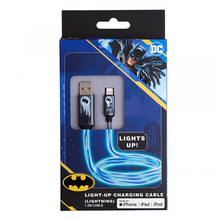 BATMAN USB A to Lightning Light-Up 1.2m