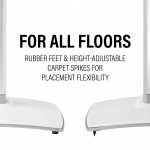 SANUS Floor Stand for Sonos ERA300 Single White SANUS Floor Stand for Sonos ERA300 Single White