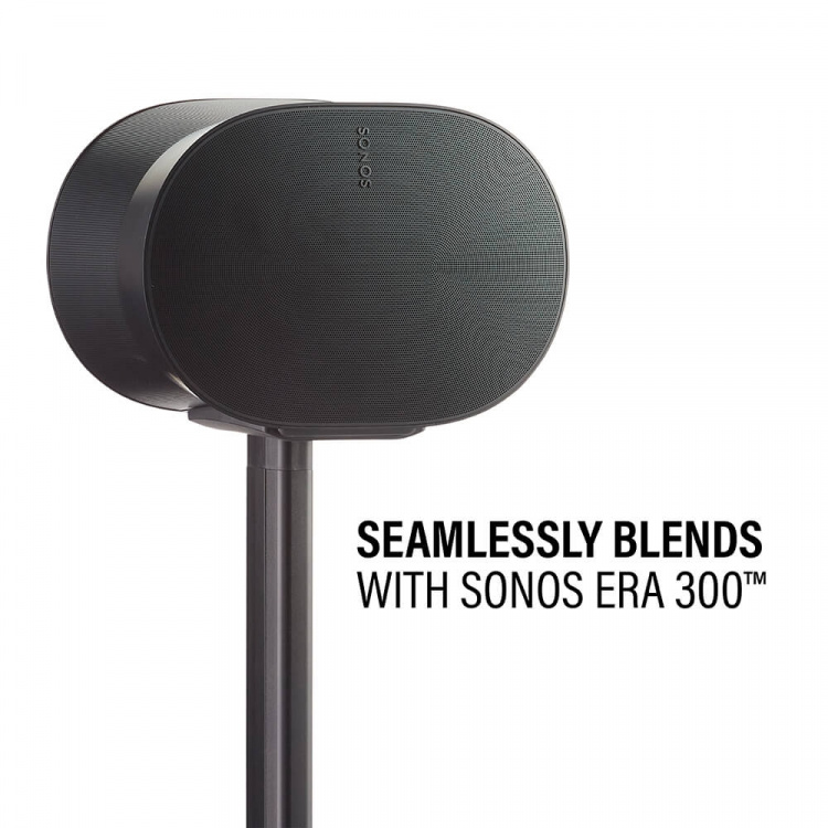 SANUS Floor Stand for Sonos ERA300 Single Black SANUS Floor Stand for Sonos ERA300 Single Black